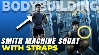 Smith Machine Squats with Straps | FULL TUTORIAL | Best Tips! | Atlasthetics | Bodybuilding