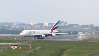 Pouso do maior avião de passageiros em Guarulhos Airbus a380