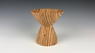 Wood turning - Plywood compote / bowl - Splintery but interesting