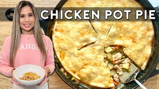 CHICKEN POT PIE - EASY SKILLET VERSION!