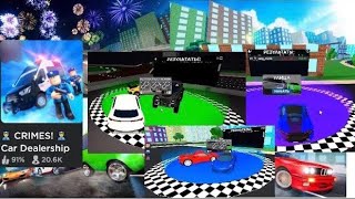 Car Dealership Tycoon in Roblox  Магнат автосалона в Роблоксе Гонки все типы. All kinds of races.