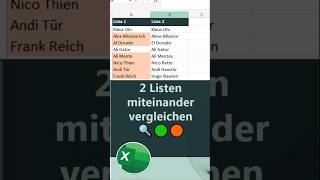 2 Spalten in Excel vergleichen 🔍🔎 | Shortcut