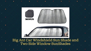 Big Ant Car Windshield Sun Shade and Two Side Window SunShades