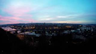 Prague waking up & falling asleep - timelapse view from Letenský profil | Prague panorama