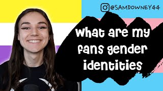 WHAT ARE MY SUBSCRIBERS GENDER IDENTITIES