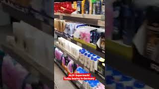 Today am i in Germany Supermarkt خرید در آلمان mein einkaufen in ALDI. hidden cam دوربین مخفی