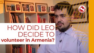 How did Leo decide to come volunteer with Birthright and later stay in Armenia?