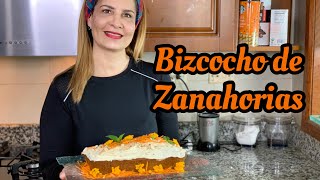 BIZCOCHO DE ZANAHORIAS (Pastel de zanahorias) - Fácil, rápido y delicioso - Toma un Chin