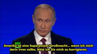 Wladimir Putin: "Ist Amerika etwa eine Bananenrepublik oder was?"