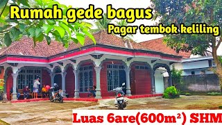 Rumah gede bagus murah muka tanah 20 meter pagar tembok keliling