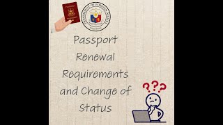 CHANGE STATUS OF PHILIPPINE PASSPORT