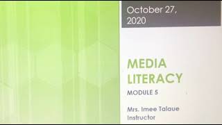 Media Literacy Voiceover Slides