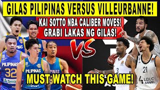 GILAS PILIPINAS vs CHAMPION VILLEURBANNE! Kai Sotto Shocking Clutch Shot! FIBA 2k24