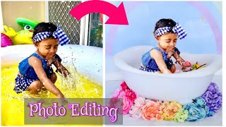 Photo editing | Before & After pics | Editing done by App - Precious Baby Photo Art