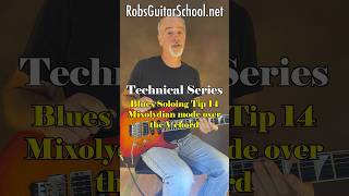 Blues Soloing Tip 14 - Mixolydian mode over the V chord. #guitar, #tutorial, #bluesguitar