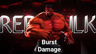 Mcoc red Hulk burst damage