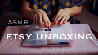 ASMR ETSY UNBOXING, STOCKINGS TRY ON ❤️🧡💛💚💙