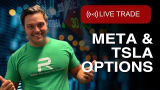 Live Trade  Scalping Options with META and TSLA