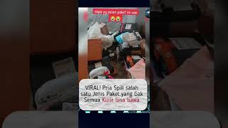 Momen Kurir Spil Paket Apa Aja Tidal Bisa Diantarkan #shorts #trending #viralvideo #beritaviral