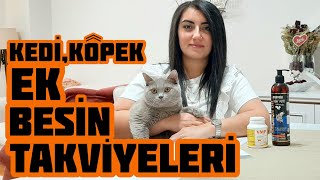 Kedi ve Köpekler İçin Harika Ek Takviye Besinler- (Mutamin Salmon Oil, VMP Tablet)