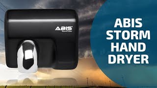 ABIS STORM Hand Dryer (Black) - Robust and Durable Hand Dryers