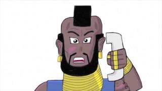 Mr T's real voice in Haddon Street anime movie