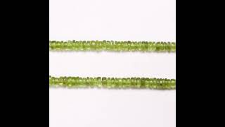 Peridot Heishi Beads, Peridot Plain Smooth Tyre Beads, Peridot Plain beads, Peridot  100 % Natural