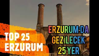 ERZURUM'DA MUTLAKA GEZİLECEK 25 YER .. 4 DAKİKADA GEZİ LİSTESİ!#Çifteminare #tabyalar #Palandöken