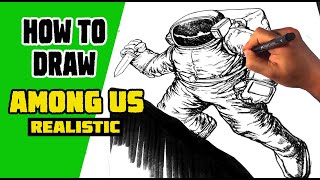 How to Draw Among Us Character - Realistic