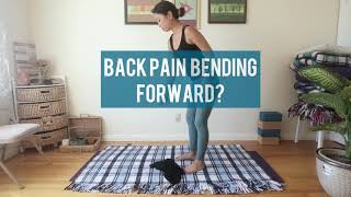 Does your back hurt when you bend forward? 4 yoga poses for relief!