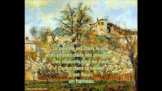 Le printemps, prunier en fleurs