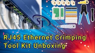 RJ45 Ethernet Crimping Tool Kit, Crimp crimping tool | Unboxing and testing | sathya techware |