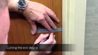 How to Install Von Duprin 98 99 Rim Exit Device