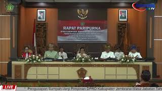 Pengucapan Sumpah/Janji Pimpinan DPRD Kabupaten Jembrana Masa Jabatan Tahun 2024-2029