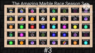 The Amazing Marble Race Season 3 Part 3 (Marble Run 2d)