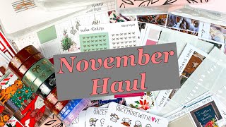 Planner Sticker Haul | November l Holiday Stickers & Planner Accessories