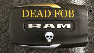 How to Start your RAM with a DEAD Key Fob & How to change your battery #shorts