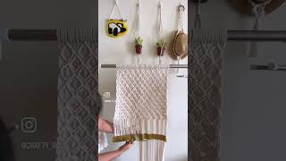 How to cut Macrame fringes evenly #macrame #macrametutorial #tutorial #macrameknots