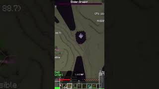 yikes #minecraft #minecraftspeedrun #enderdragon #oneshot #ladderclutch #clutch #fail