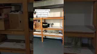 Food pantry space ~ Organizing canning supplies ~ #canning #foodpantry