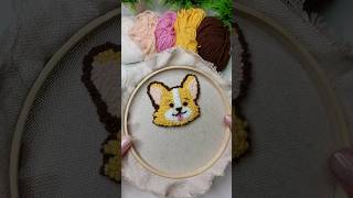 @moy_mir_amigurumi corgi #punchneedle #tafting #diy