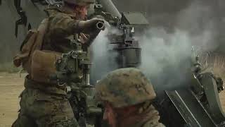 Artillery Battery Barrage • U.S./ROK Marines Live-Fire