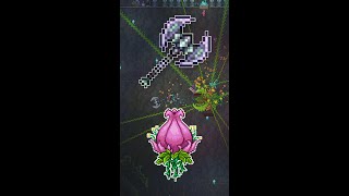 Plantera getting chopped up! | Random Weapon Verses a Random Boss #shorts #terraria