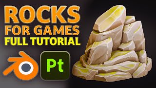 How to make Stylized Rocks For Games In Blender (Full Workflow Tutorial)