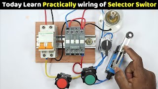 How to wire a Selector Switch in Starter with Limit Switch and Push Button @TheElectricalGuy