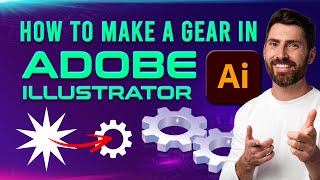 How to make gear Logo in ADOBE ILLUSTRATOR