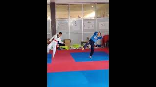 Taekwondo Kick 🥋 #taekwondo #kicks #martialarts #practice #workout #shorts #short