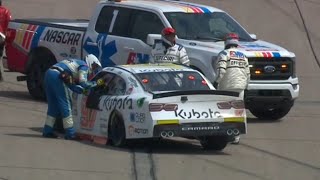 SHANE VAN GISBERGEN CRASH - 2024 HYVEE PERKS 250 NASCAR XFINITY SERIES AT IOWA