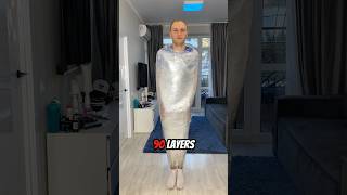 ❌ 🤕 I WRAPPED MYSELF IN 100 LAYERS OF CLING FILM | WHAT CAME OF IT?