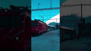 Glacier Express Arriving to Andermatt #youtubeshorts #short #shorts